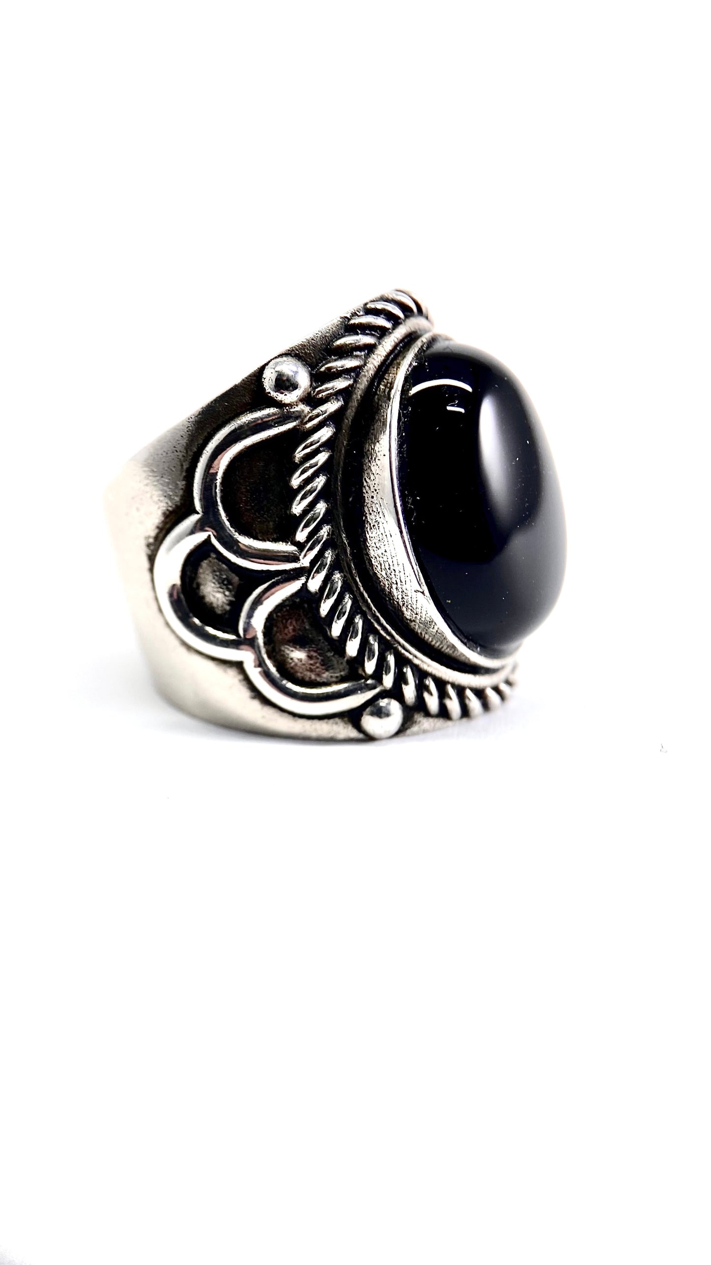 INDIAN ONYX RING