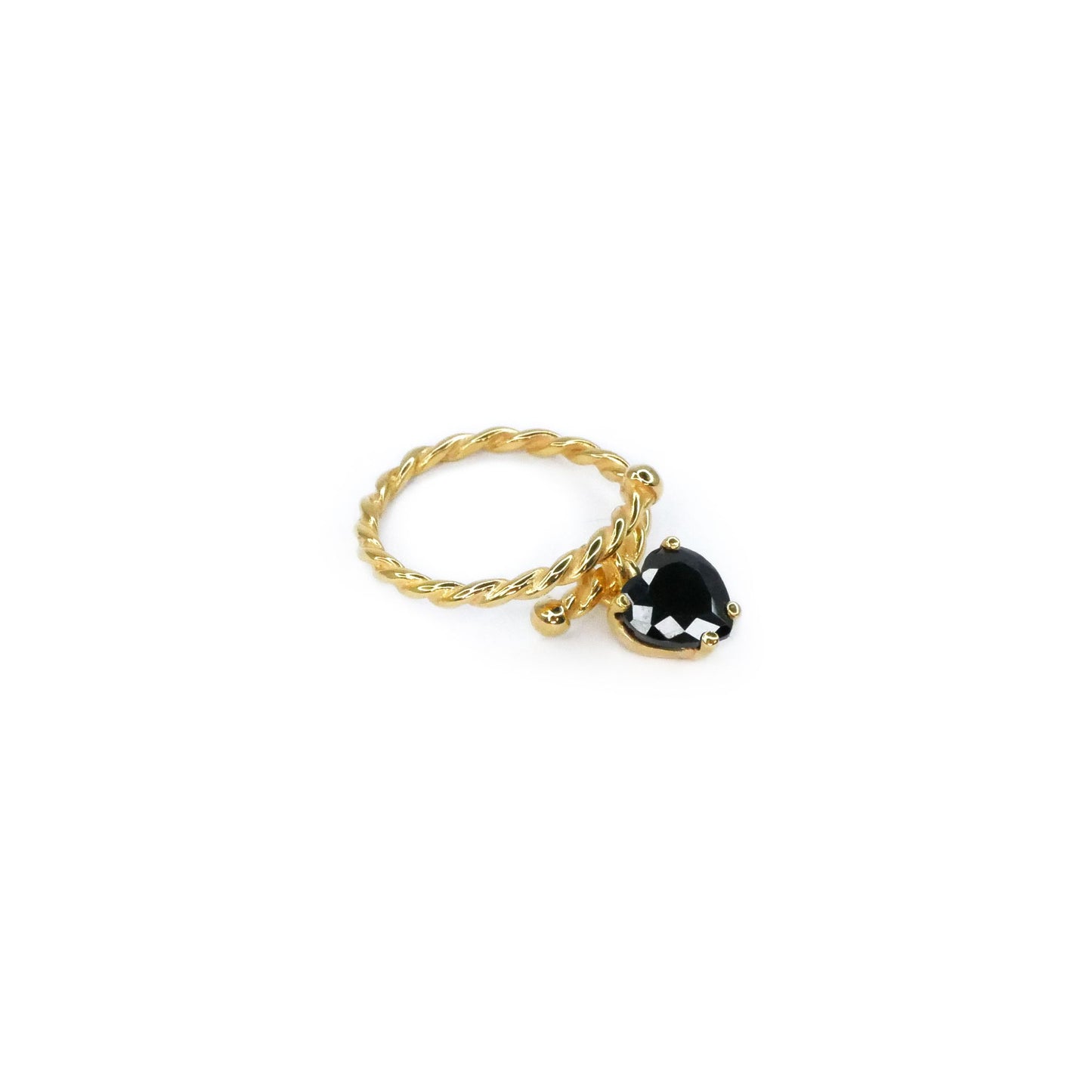 Large heart weave piercing ring