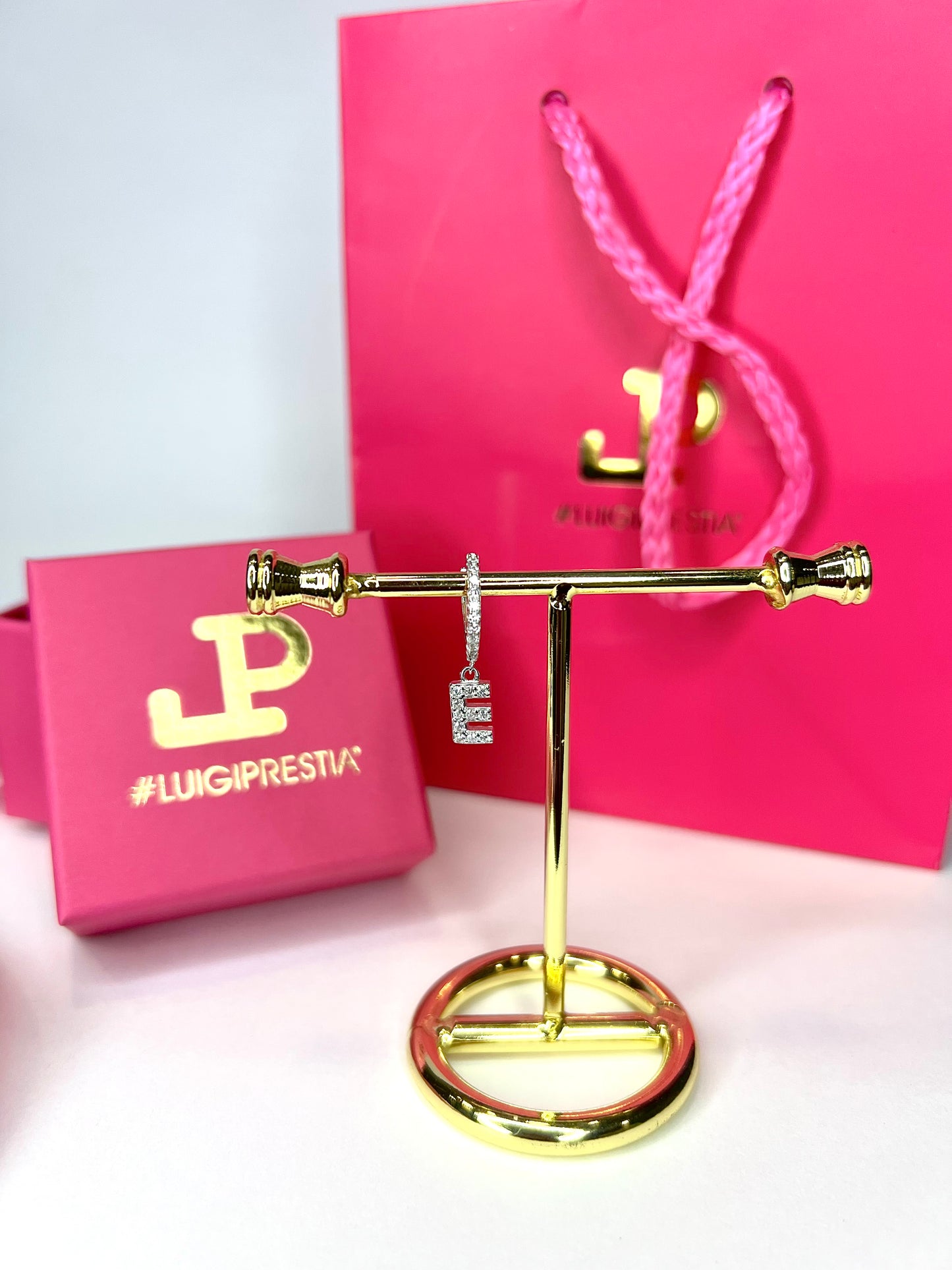 HOOP DIAMOND LETTER