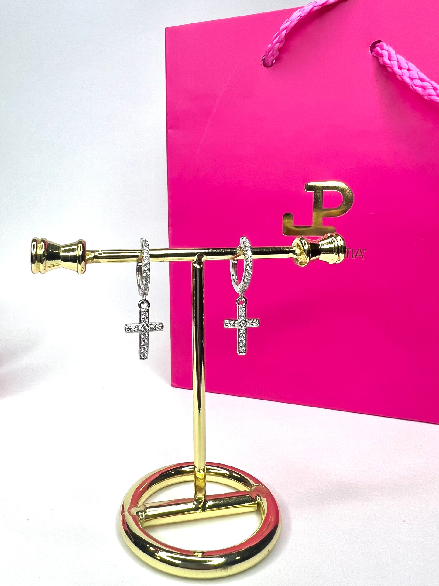 HOOPS DIAMOND CROSS